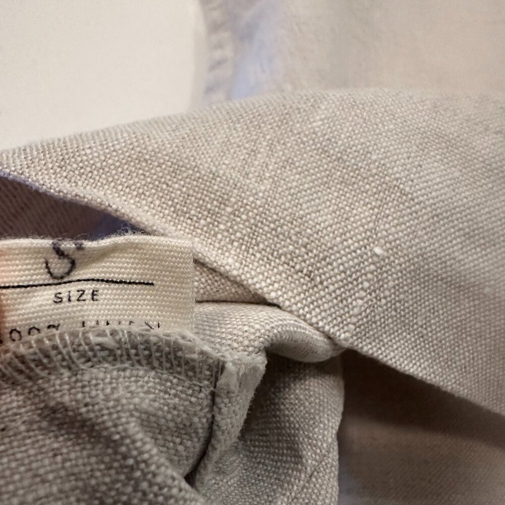Elizabeth Suzann Petra Crop Midweight Linen // Size S - Flax - Picture 2 of 3